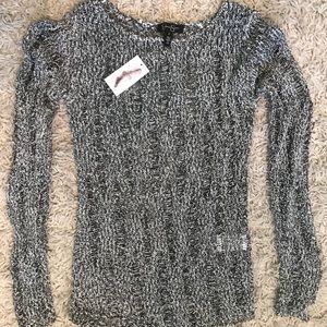 Black and white sweater NWT